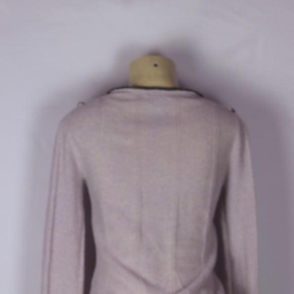 TSESAY PINK W/RUFFLE ACCENT CASHMERE SWEATER S - Picture 4 of 4